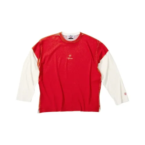 Supreme X Stone Island FW23 Co Бренд T Рубашка Унисекс