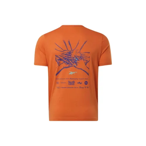 Reebok BB Баскетбол AAWH HOOP T Рубашка Мужская Оранжевая