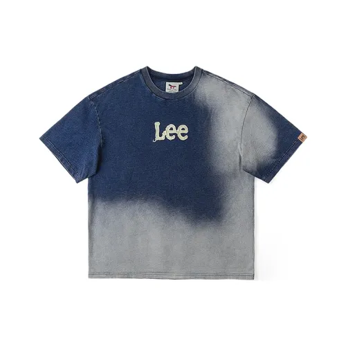 Lee Светло-синяя унисекс футболка