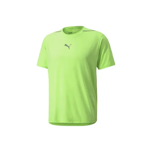 PUMA RUN COOLADAPT SS Tee T-Shirt Рубашка Мужская Зеленая