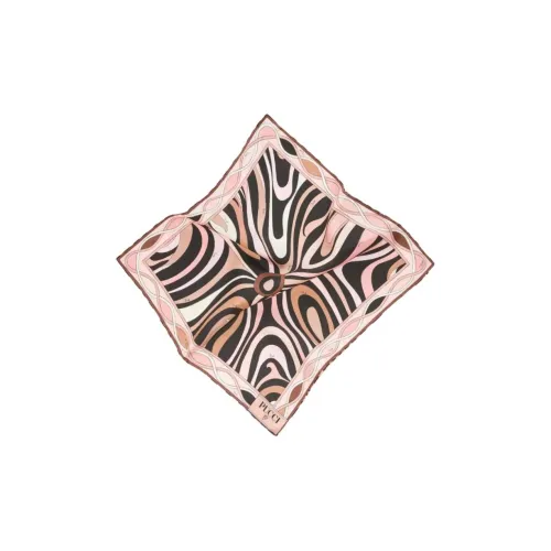 EMILIO PUCCI Шелковые шарфы Женские Черный