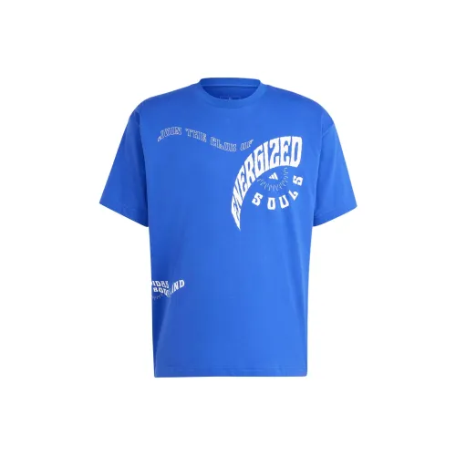 Adidas T-Shirt Унисекс Полу-Флуоресцентный Синий