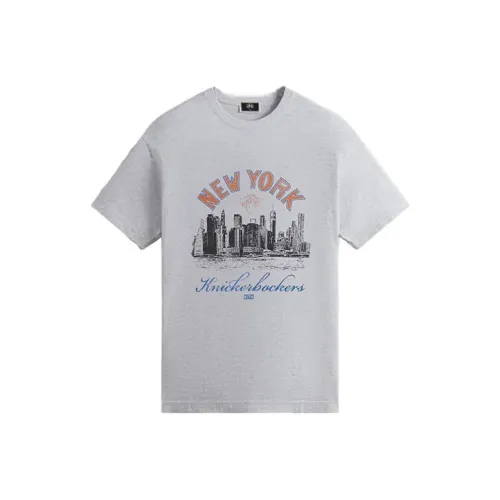 Kith X New York Knicks Co Бренд Светло-серый Унисекс Футболка