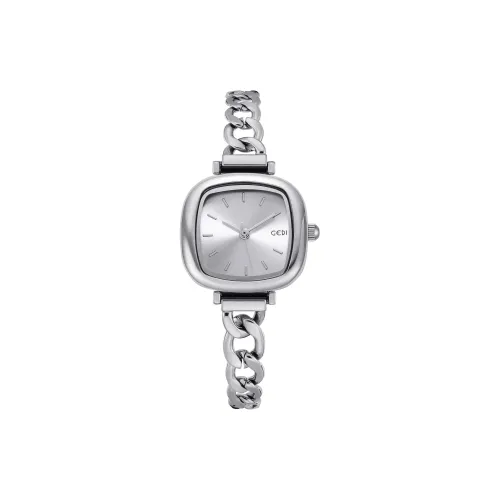 GEDI Кварцевый механизм Часы Женские Белый циферблат