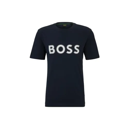 Hugo Boss Темно-синие мужские футболки T
