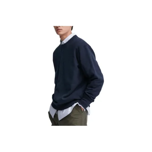 UNIQLO Темно-синяя унисекс футболка