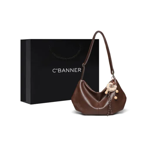 C°BANNER Сумка через плечо из коровьей кожи сумка на плечо средний размер женский кофейный