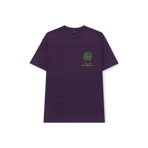 Brain Dead DUNGEONS DRAGONS DUNGEON TOMB T-Рубашка T-Рубашка Унисекс Фиолетовый