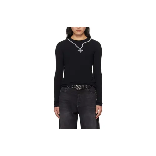 OFF Белая футболка Slim Fit мужская черная