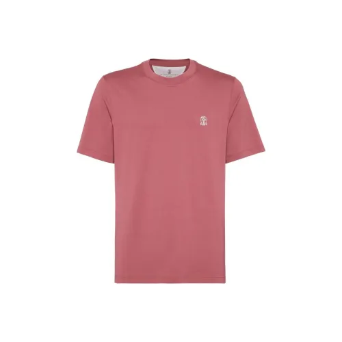BRUNELLO CUCINELLI Розовые Мужские T-рубашки