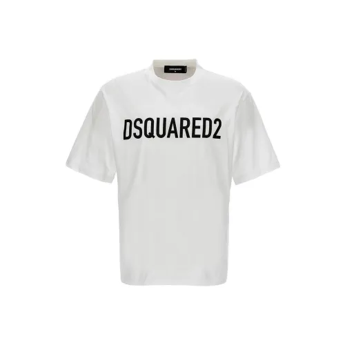 DSQUARED 2 Белый Мужской T-Рубашки