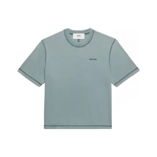AMIPARIS FW23 T-Shirt Унисекс Aquamarines Каменный цвет