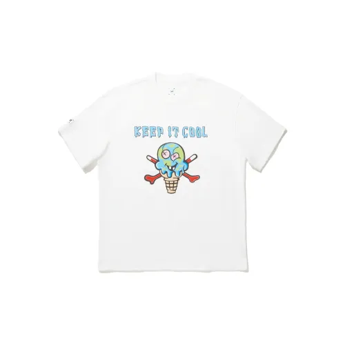 LINING x ICECREAM T-Shirt Мужская Стандартная Белая