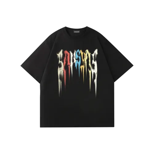 SANSYAS Черная унисекс футболка
