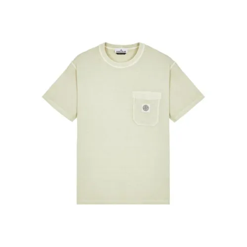 Stone Island SS24 T Рубашка Мужская Фисташково-зеленая