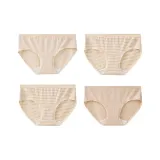 Цветной хлопок, полосы - цветной хлопок, бежевый - цветной хлопок, коричневый (4 упаковки).