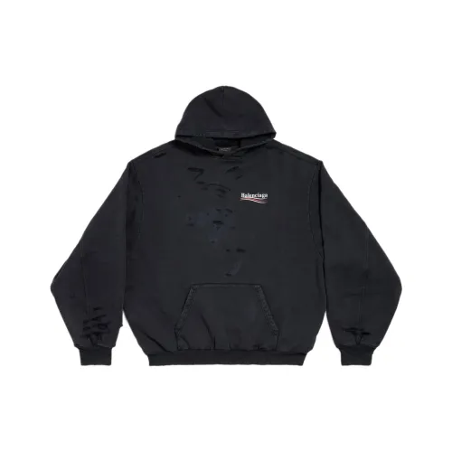 Balenciaga Political Campaign Свитшот Регулярного Кроя Мужской Черный
