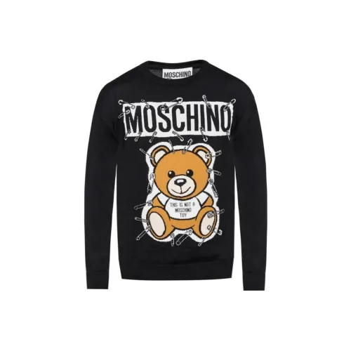 MOSCHINO Мужские черные T-рубашки