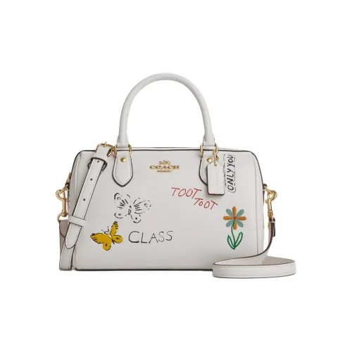 COACH Кожа Одно плечо Сумка Средний Женская Белая