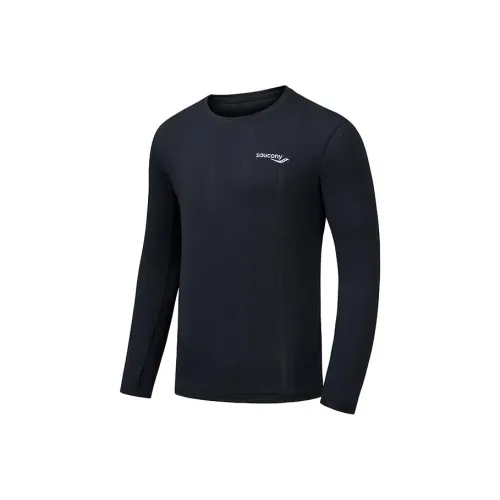 Saucony Бег T-Shirt Мужская Глубокий Черный