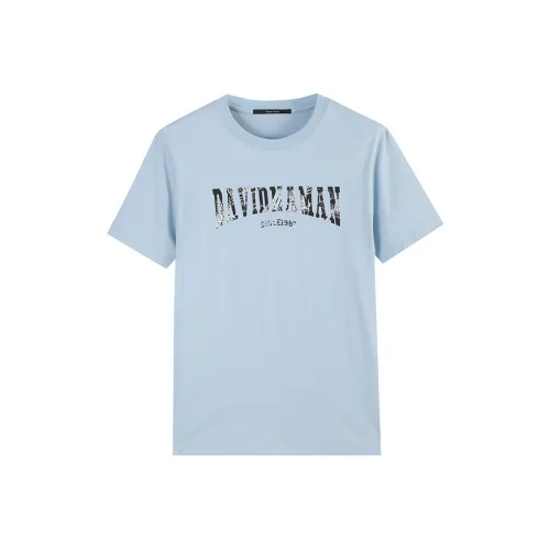 DAVID NAMAN SS24 T Рубашка Мужская Светло-Синяя