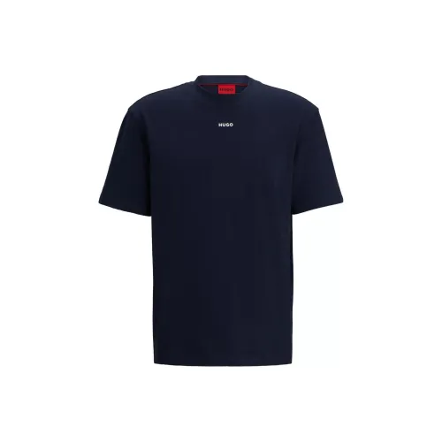 Hugo Boss Темно-синие мужские футболки T