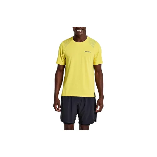 Saucony Желтая Мужская Футболка