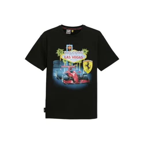PUMA Scuderia Ferrari Черные Мужские Футболки