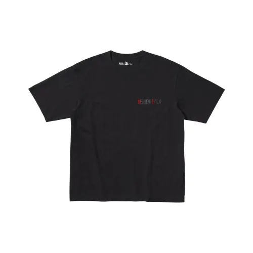 UNIQLO Черная унисекс футболка