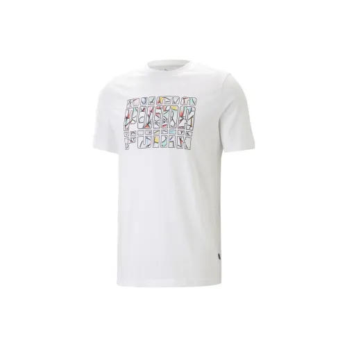 PUMA GRAPHICS SUMMER Tee T-Shirt Мужская Белая