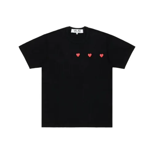 CDG Play SS24 T-Shirt Унисекс Черный