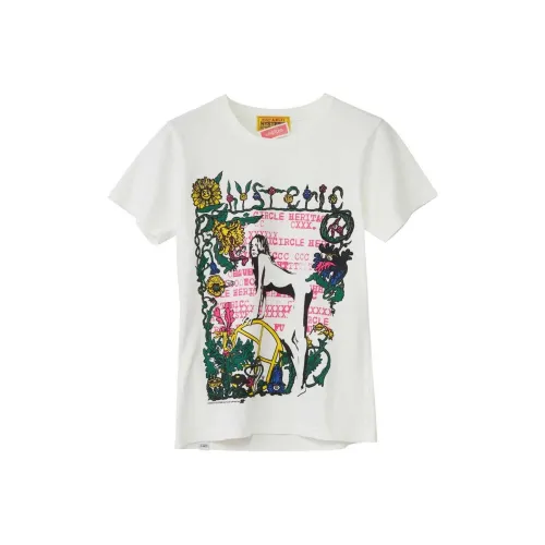HYSTERIC GLAMOUR совместная брендированная Белая Мужская T-рубашка