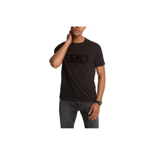 MICHAEL KORS Empire Логотип Хлопок T-Рубашка T-Рубашка Мужская Черная