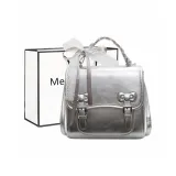 Серебристая сумка для покупок