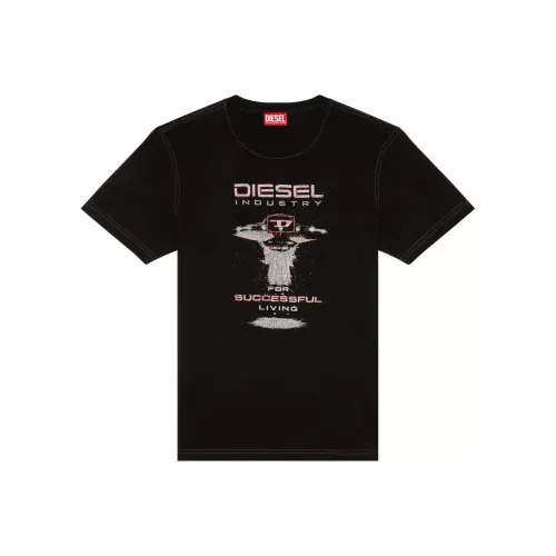 DIESEL Мужские черные T-рубашки