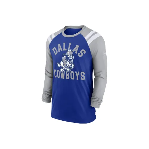 Nike Dallas Cowboys Классический Arc Модный T Рубашка Мужской Синий