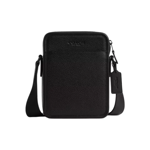 COACH Sullivan Smooth Calfskin Crossbody Bag Shoulder Bag Small Men's Black