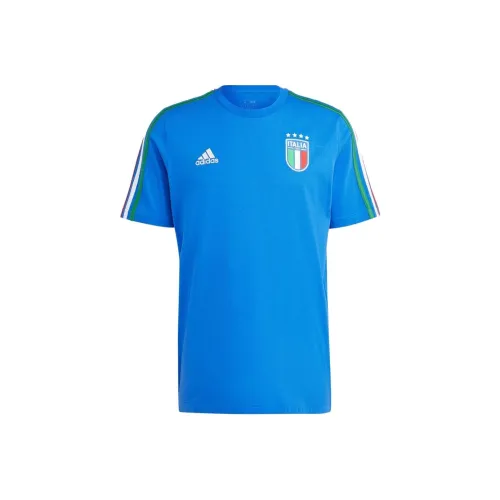 Adidas Blue Men's T-Shirts Adidas Синий Мужской Т-Ширт