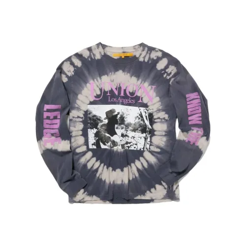UNION T Рубашка Мужская Черная Tie Dye