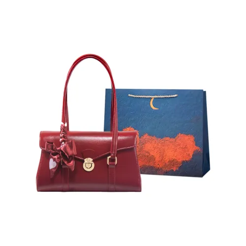 Elsvet Artificial Leather Bag Standard Women's Red