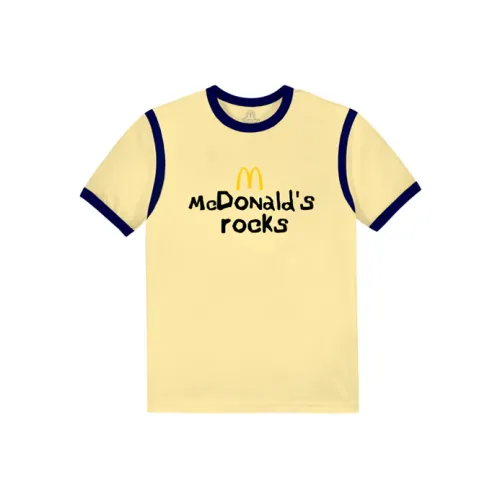 McDonald's Kerwin Frost Co Branded FW23 Светло-желтая унисекс футболка