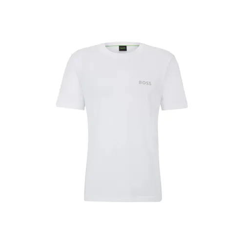 Hugo Boss Белая Мужская T-Рубашка