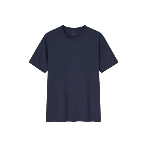 UNIQLO Темно-синяя 69 Мужская T-рубашка