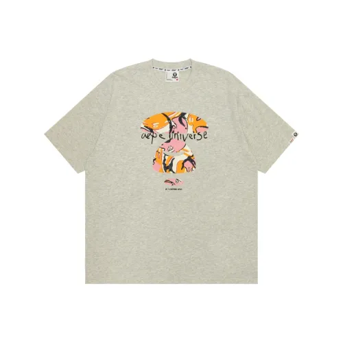 AAPE Серый WH2 Мужская T-Рубашка