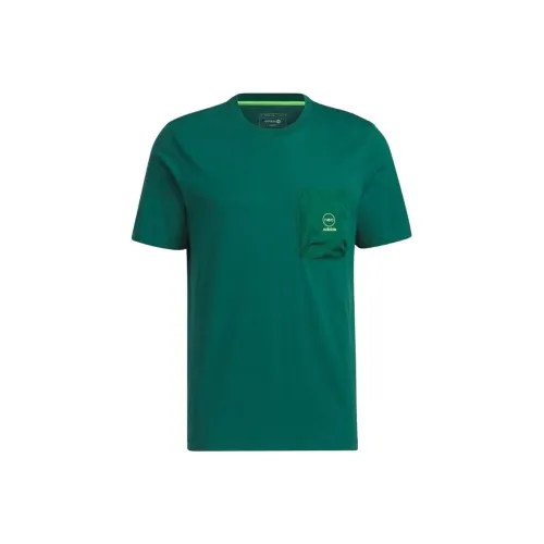 ADIDAS NEO T Рубашка Мужская Лесной Зеленый