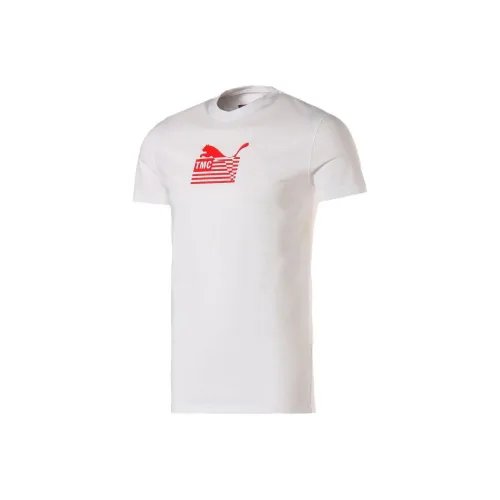 PUMA TMC Hustle Белый Мужской T-Рубашка