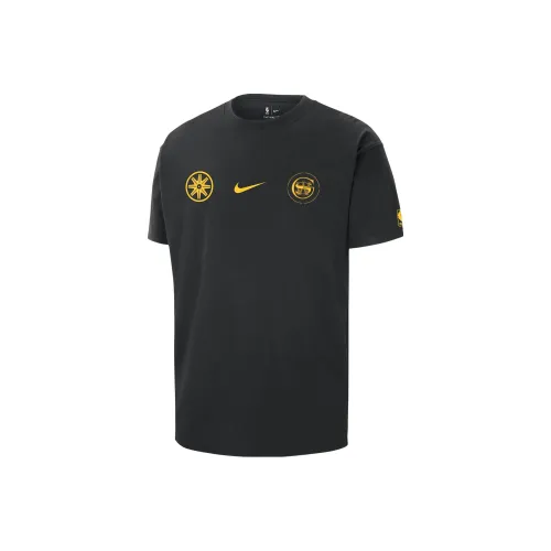 Nike Golden State Warriors 2023 24 Городская Edition T-Shirt Городская Edition 2023 24 Golden State Warriors Мужской Черный