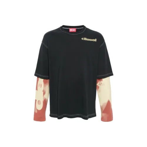 DIESEL Мужские черные T-рубашки
