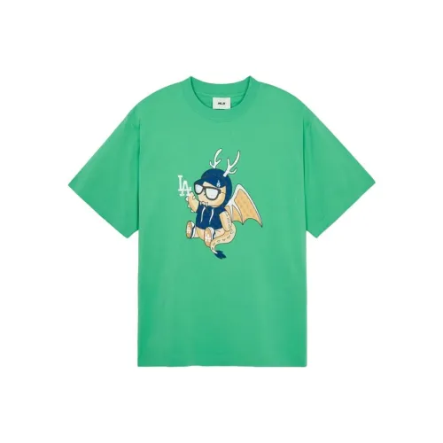 MLB Los Angeles Dodgers Ограниченная коллекция "Год Дракона" SS24 T-рубашка унисекс зеленая