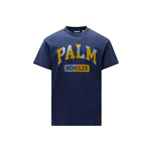 MONCLER Мужские синие T-рубашки